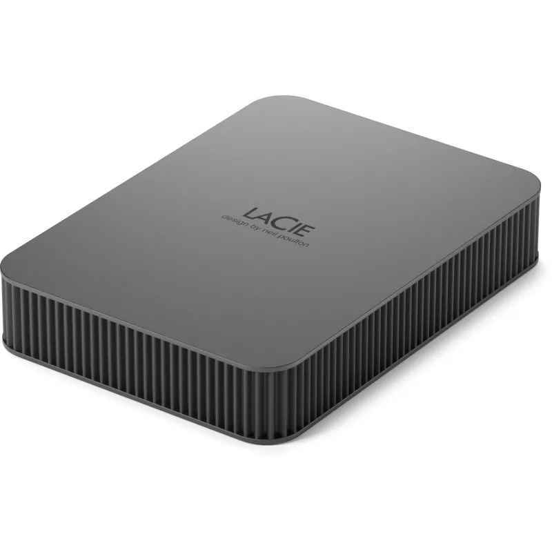 LaCie Mobile Drive Secure 5TB Portable External Hard Drive 2.5 inch Mac & PC Space Grey Data Rescue Service (STLR5000400)