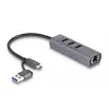 DeLOCK 64282 laptop-dockingstation & portreplikator Wired USB 3.2 Gen 1 (3.1 Gen 1) Type-C Grey (64282)