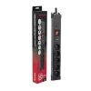 Surge protector Hawk HWPS503BK 3m power strip with 3 m cable