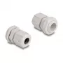 Cable gland M16 DELOCK, plastic, grey, pack of 10