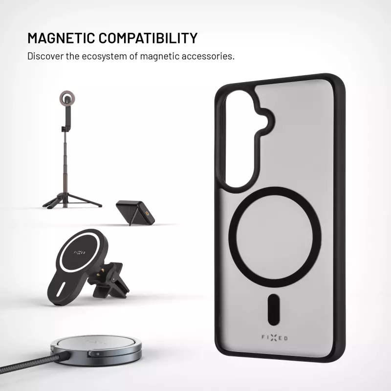 Fixed MagMisty | Back cover | Samsung | Galaxy S26 | Polycarbonate/TPU | Black