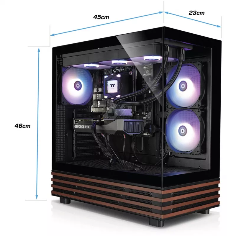 FTW A-Line LCS 5060Ti D5, Gaming-PC black/transparent, Windows 11 Home