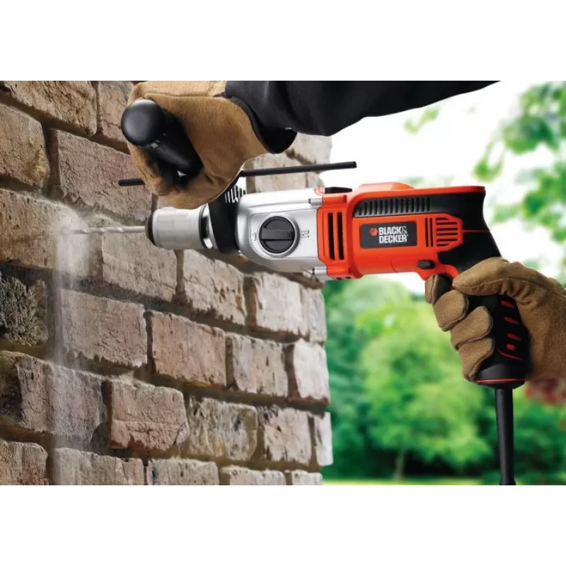 1100W 13mm BLACK+DECKER hammer drill