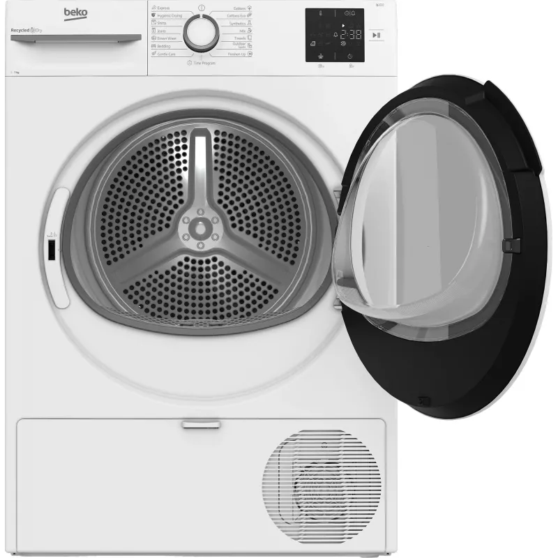 BEKO Dryer BM3T372E0W, 7 kg, Energy class E, Depth 54.5 cm