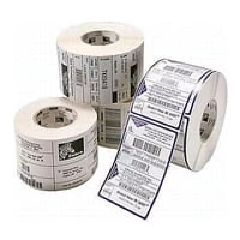 Self-adhesive printer label Zebra PolyE 3100T — polyethylene, 7.6 cm × 2.5 cm, white, 5180 labels per roll