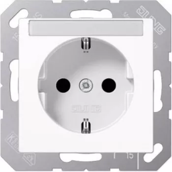 Socket outlet Type F Jung A 1520 BFNA WW, 16 A 250 V, white, thermoplastic
