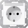 Socket outlet Type F Jung A 1520 BFNA WW, 16 A 250 V, white, thermoplastic