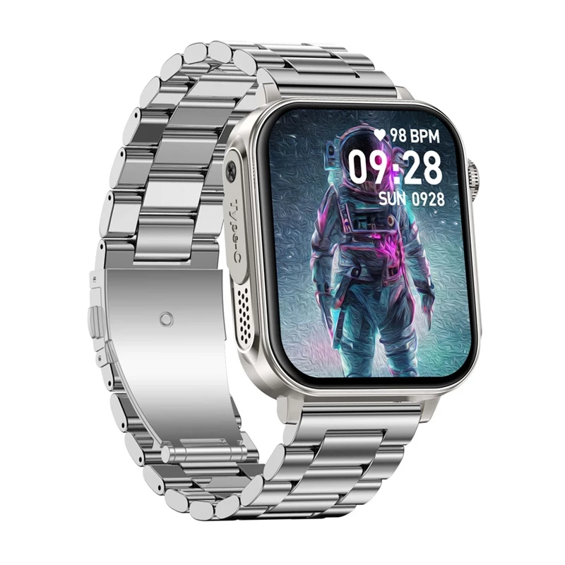 Smartwatch Colmi P80 Steel Silver with Bluetooth and Heart Rate Monitor
