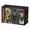 SUBSONIC Subsonic Pro Iron Maiden Killers Gaming Chair — Ergonomic High-Back PU Leather, Adjustable Height, 2D Armrests, Recline to 180°, 120 kg Capacity, Black with Red Accents