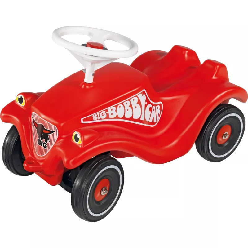 Ride-on car Simba-Dickie BIG Bobby Car Classic red with Whisper Wheels and Shoe Care