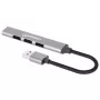 Manhattan USB-A 4-Port Hub, 4x USB-A Ports (1x 5 Gbps USB 3.2 Gen1 aka USB 3.0, 3 x 480 Mbps USB 2.0), USB powered (no external power supply required), Aluminium