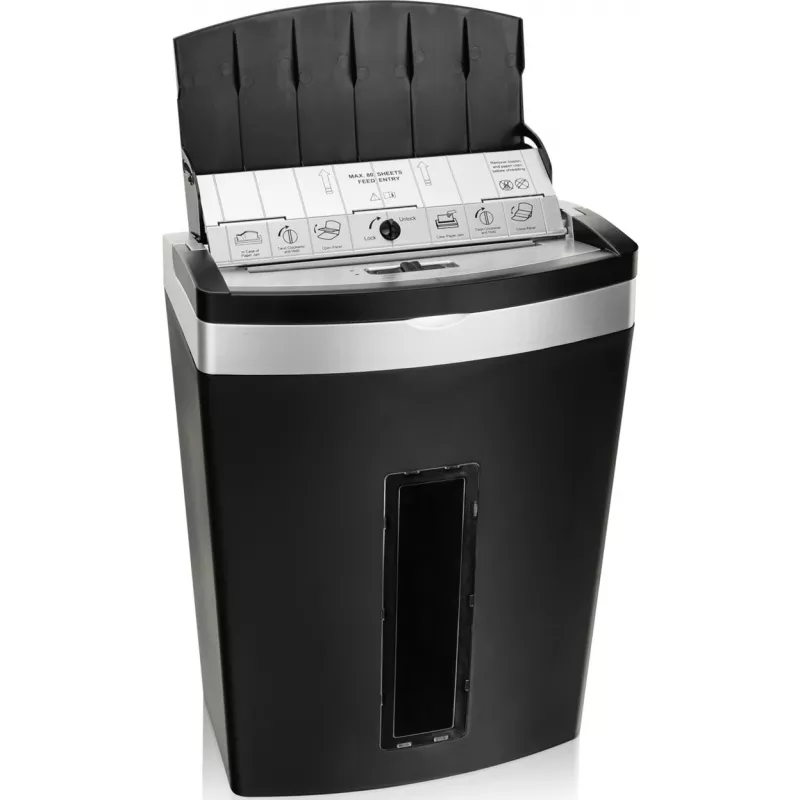 Peach PS600-10 paper shredder Micro-cut shredding 63 dB Black, Silver