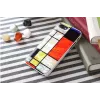 Protective case iKins for Apple iPhone 8 / 7 Mondrian White