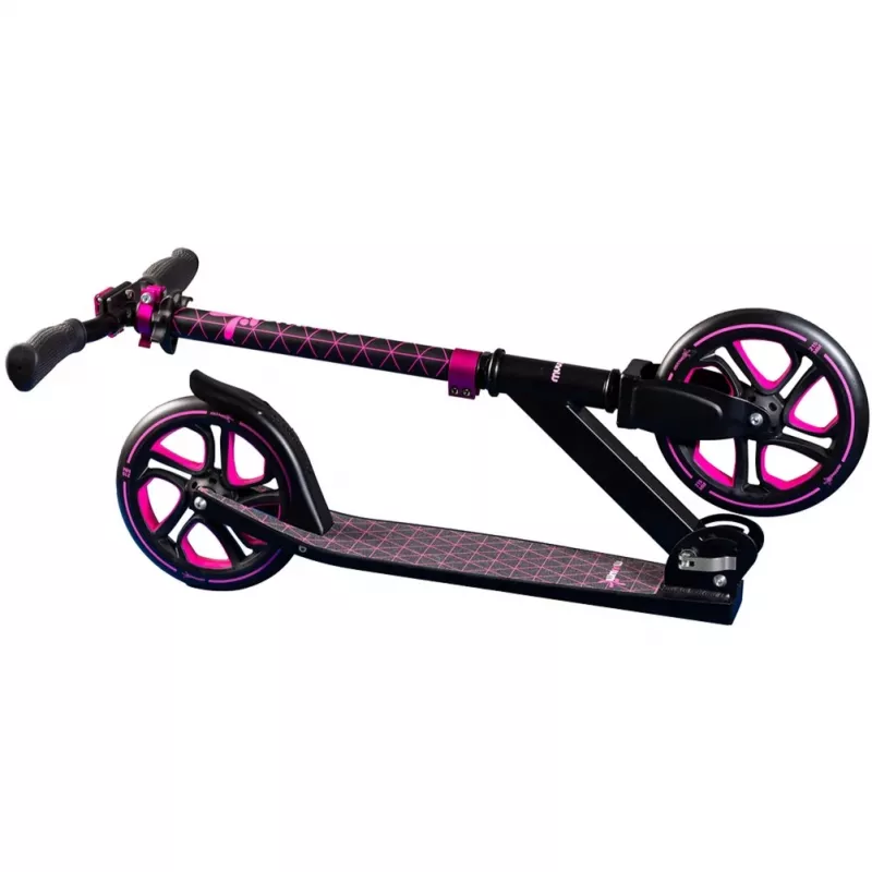 Aluminium Scooter Pro 215 mm (schwarz/pink)