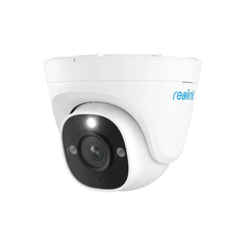 IP security camera Reolink P344 Dome — 12 MP (4512×2512), 4 mm lens, PoE/DC, IP67, 30 m IR, White turret, 100°×50° viewing angles