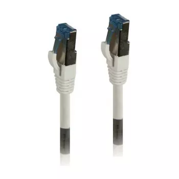 Patch cable RJ45 - CAT6A 500Mhz - 0.15m - white - S-STP(S/FTP) - TPE/LSZH(Superflex) - AWG26 - Syner