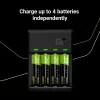 Battery charger Green Cell GC VitalCharger with 4× AA 2000mAh NiMH batteries