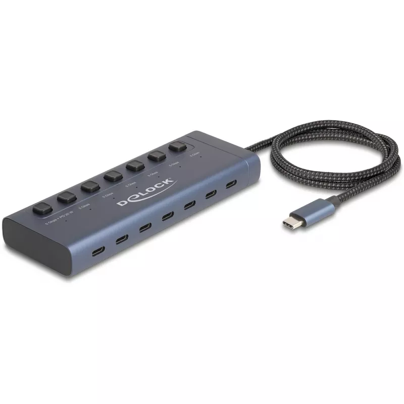 DeLOCK 63410 USB 3.2 Gen 1 Type-C Hub 5000 Mbit/s Blue