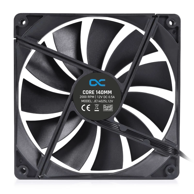 Fan Alphacool 24853 14 cm Black 2000 RPM Hydraulic