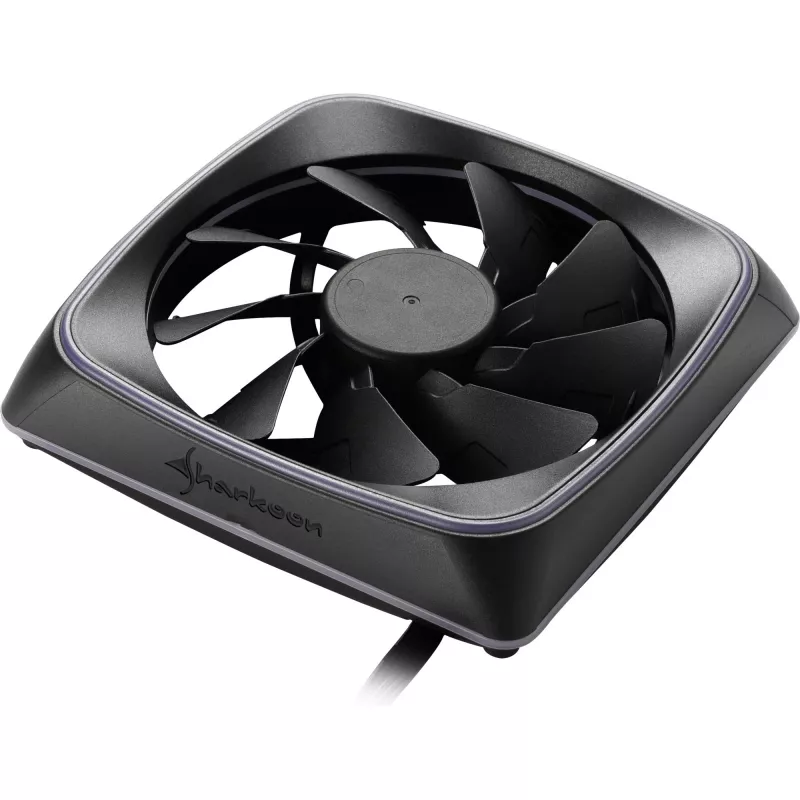 Fan Sharkoon RGB SHARK Lights 12 cm Black