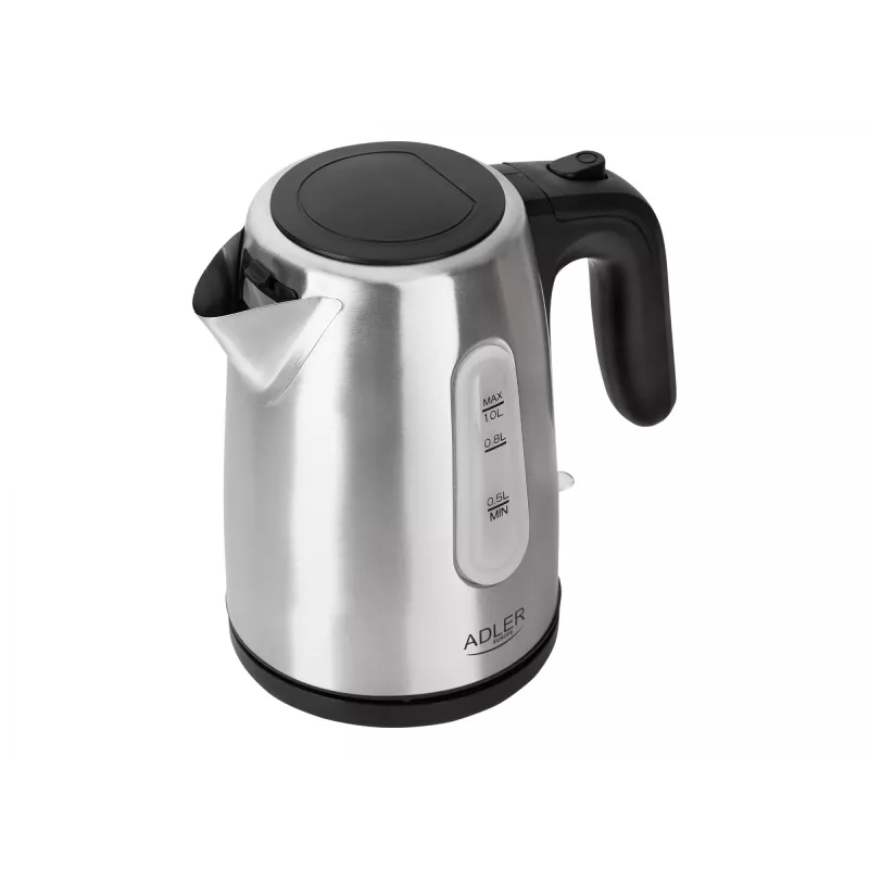 Electric kettle Adler AD 1273 1 L 1200 W Black Hazelnut Stainless steel