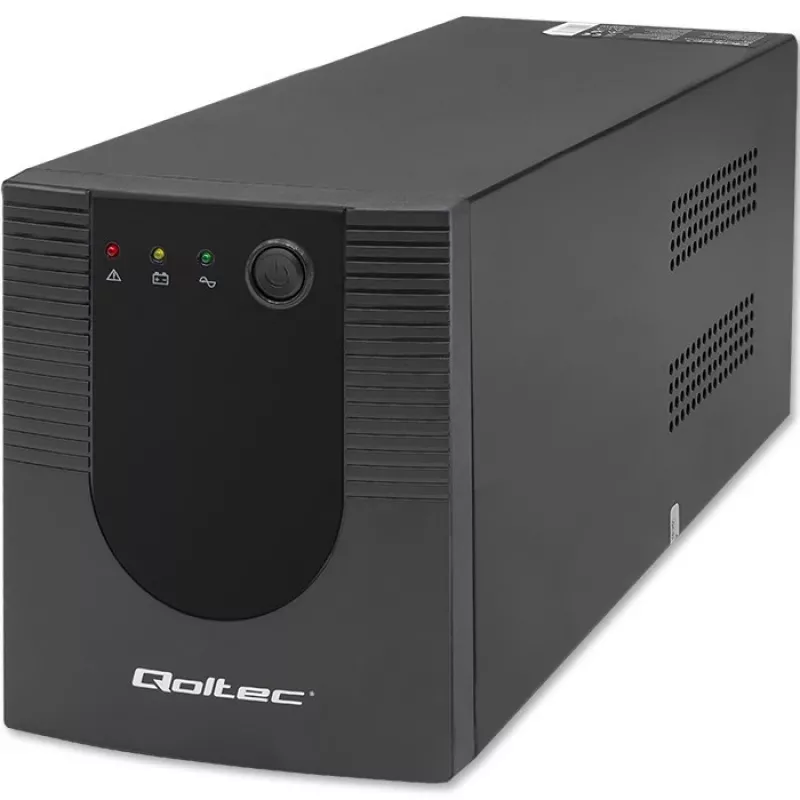 Uninterruptible Power Supply UPS Qoltec 53775 1.2 kVA 720 W 4 AC outlets