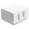 Patch panel DELOCK 6‑port for SC simplex or LC duplex, grey metal, DIN‑rail mounting
