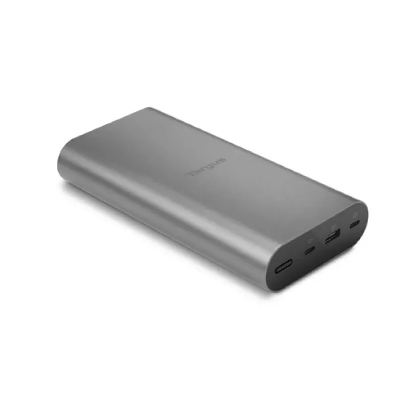 Portable charger Dell APB080GL 25000 mAh, 1×USB-A + 2×USB-C, 2 A output, grey, 0.522 kg