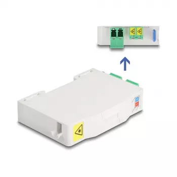 Network Cable DeLOCK Optical Fiber Connection Box 85936 LC Duplex White