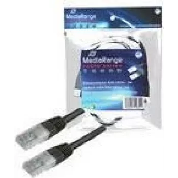 Patch Cable MediaRange RJ45 U/UTP C5e 3.0m (UTP) black (MRCS116)