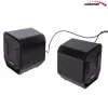 Audiocore AC865B 2.0 USB Computer Speakers, 6 W, Black/Blue