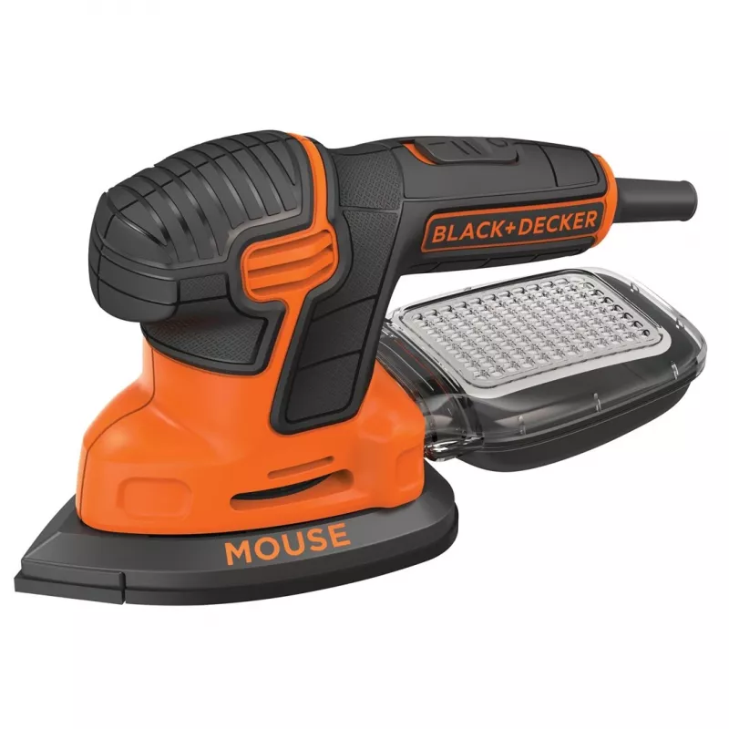 Portable sander Black & Decker KA2500K-QS, 120 W, 2 mm orbit, 135×95 mm sheet, 230 V, 2 m cable
