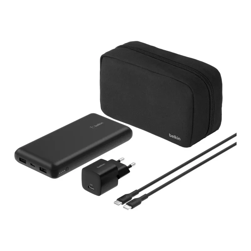 Belkin BoostCharge - Powerbank + AC-Power Supply - 20000 mAh - PD - 3 Output Ports (24 pin USB-C, 2 x USB)