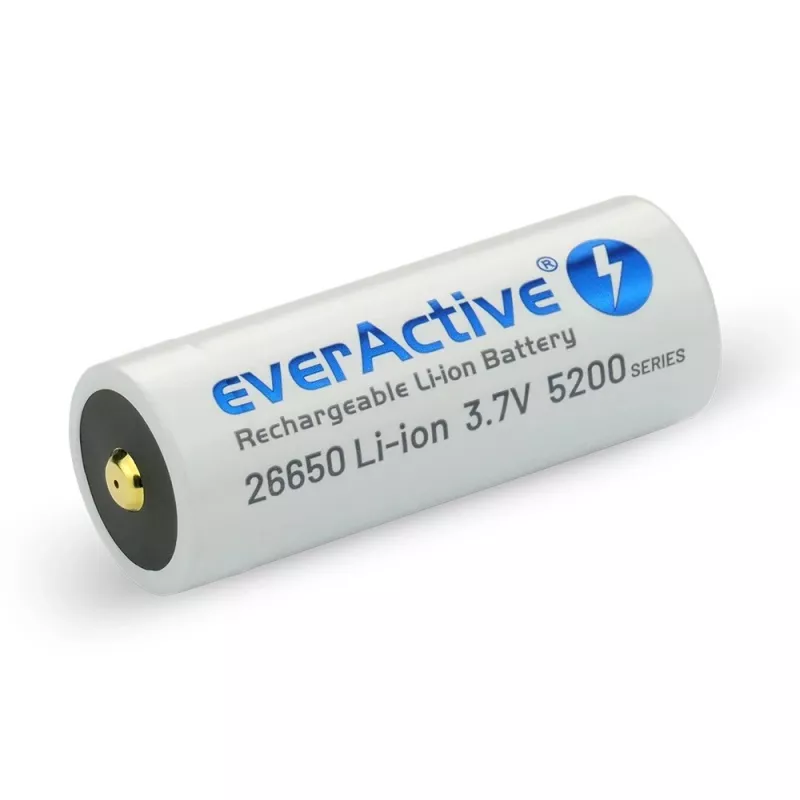Rechargeable battery everActive EV26650-52M 3.7V 5200mAh with Micro USB charging