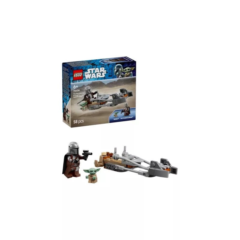 LEGO STAR WARS 75436 The Mandalorian and Grogu's Speeder Bike
