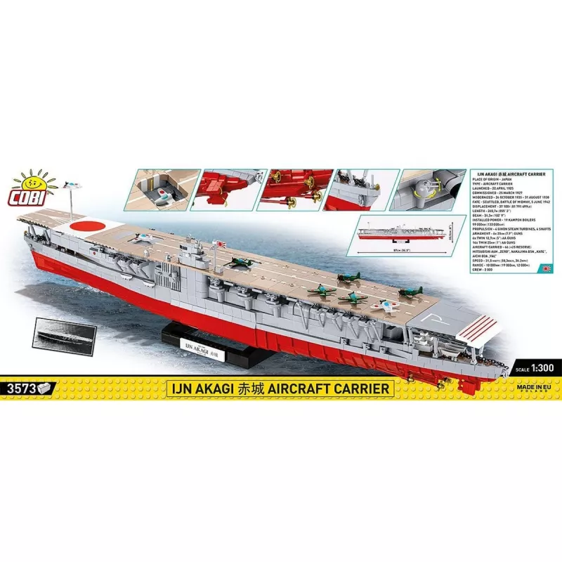 Building set COBI IJN Akagi Aircraft Carrier 3573 pieces