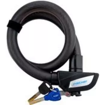 Cable lock FISCHER 85903 — 850 mm black steel security cable