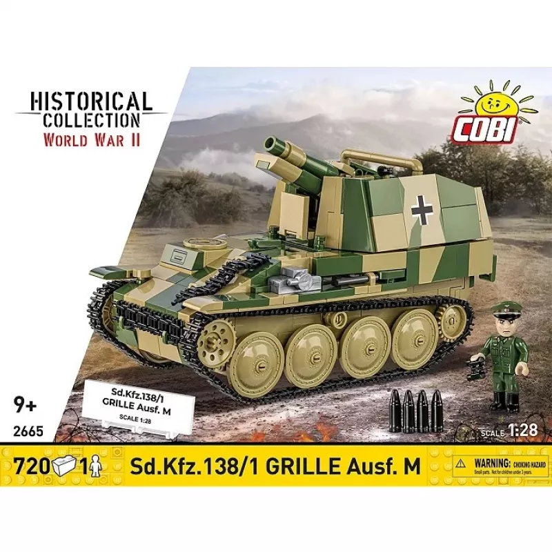 Construction model kit Cobi SD.KFZ.138/1 Grille, 720 pieces, display model