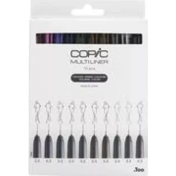 COPIC Multiliner Color Fineliner assorted colours 0,3 mm, 10 pc(s) (22075620)