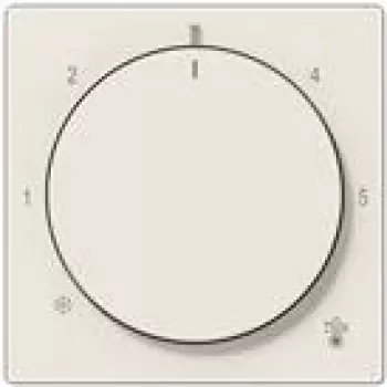 Wall plate / switch cover Jung A1749BF, Ivory, thermoplastic, glossy finish