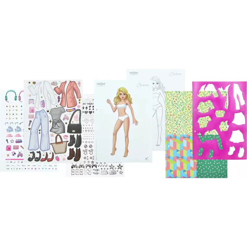 Creative set Kids Euroswan Fashion Book WoW Generation WOW00054 — craft kit for children
