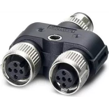 Phoenix 1403627 Cable Adapter M12 Black - Grey (1403627)