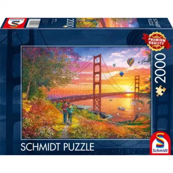 Puzzle Schmidt Spiele Walking to the Golden Gate Bridge 2000 pcs