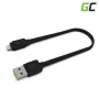Green Cell KABGC02 lightning cable 0.25 m Black