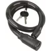 Cable lock FISCHER 85846, 800 mm length, black, flexible security cable for bikes and scooters