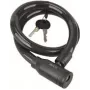 Cable lock FISCHER 85846, 800 mm length, black, flexible security cable for bikes and scooters