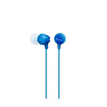 Sony MDR-EX15LP, Wired, 8 - 22000 Hz, Music, 3 g, Headphones, Blue