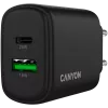 CANYON charger OnCharge 250 25W 1xPD 1xQC EU Black