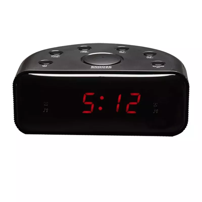 Clock Denver CR-430 Analog & Digital FM Radio LED Display Black