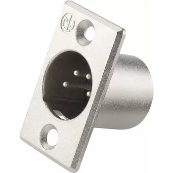 Neutrik NC4MP - XLR - Stainless Steel - Brass - Nickel - polyamide - Steel - zinc - Brass - IP40 - 1,5 V (NC4MP)